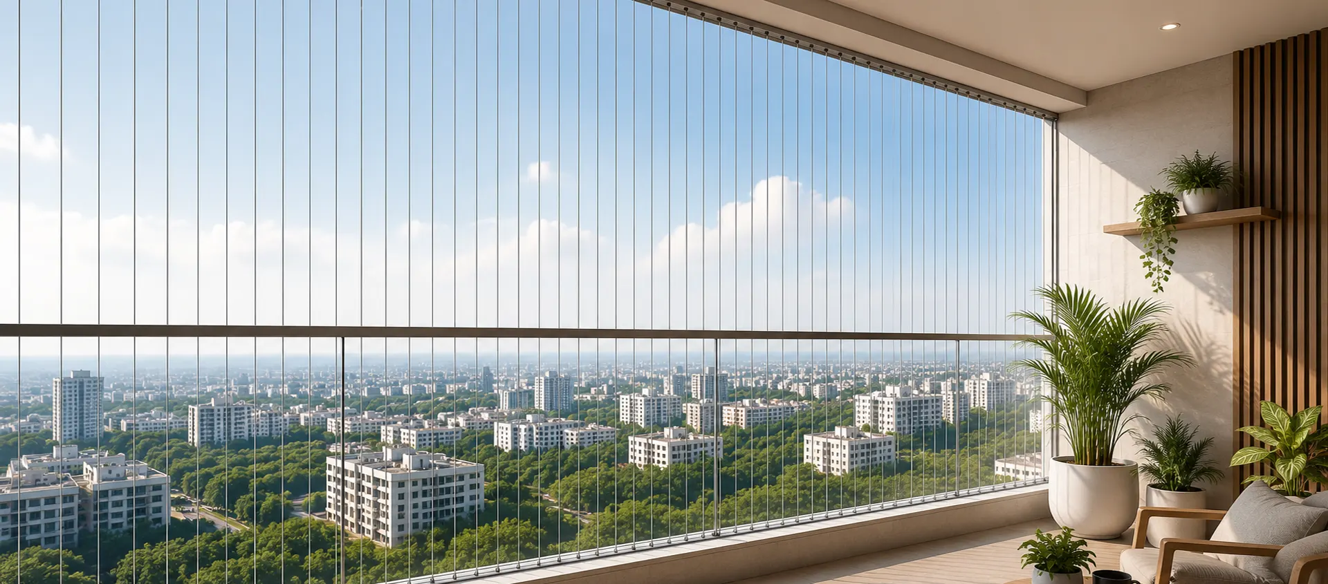 Invisible Grill Balcony